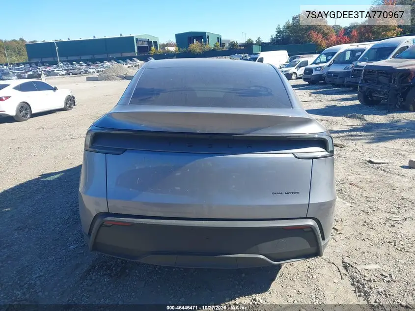 2026 TESLA MODEL Y VIN 7SAYGDEE3TA770967 — фото 15