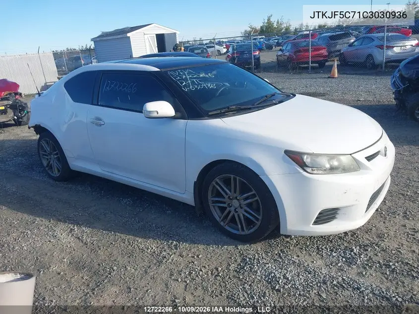 TOYOTA N/A 2012, VIN JTKJF5C71C3030936
