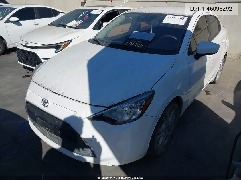 2017 TOYOTA YARIS VIN 3MYDLBYV3HY161255 — фото 2