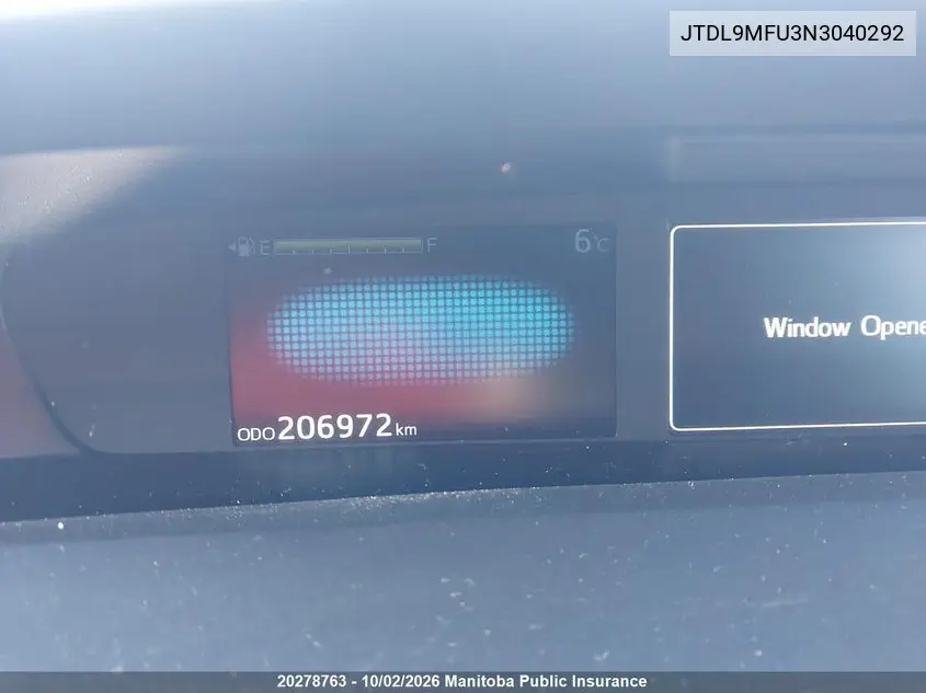 2022 TOYOTA PRIUS VIN JTDL9MFU3N3040292 — фото 15