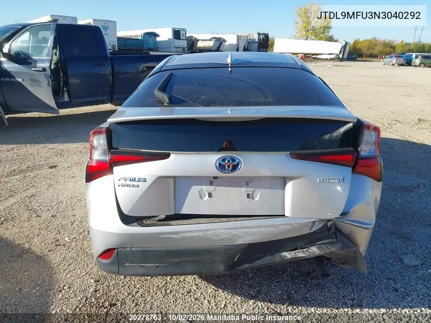 2022 TOYOTA PRIUS VIN JTDL9MFU3N3040292 — фото 16