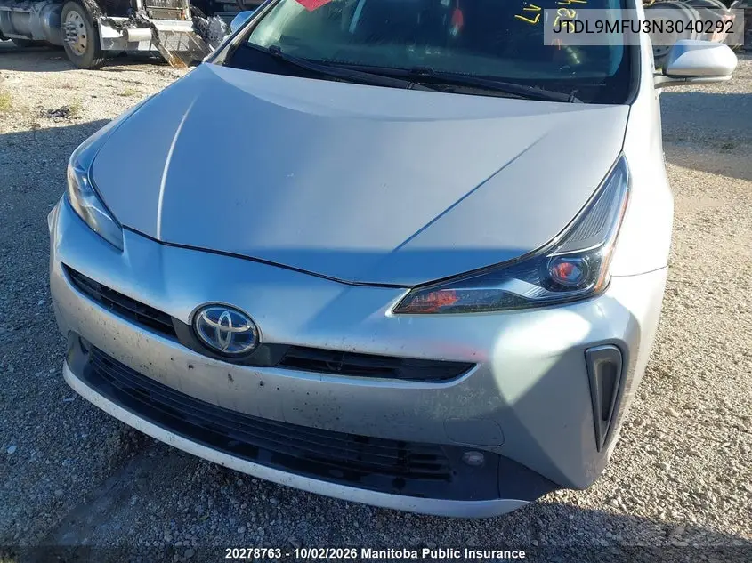 2022 TOYOTA PRIUS VIN JTDL9MFU3N3040292 — фото 6