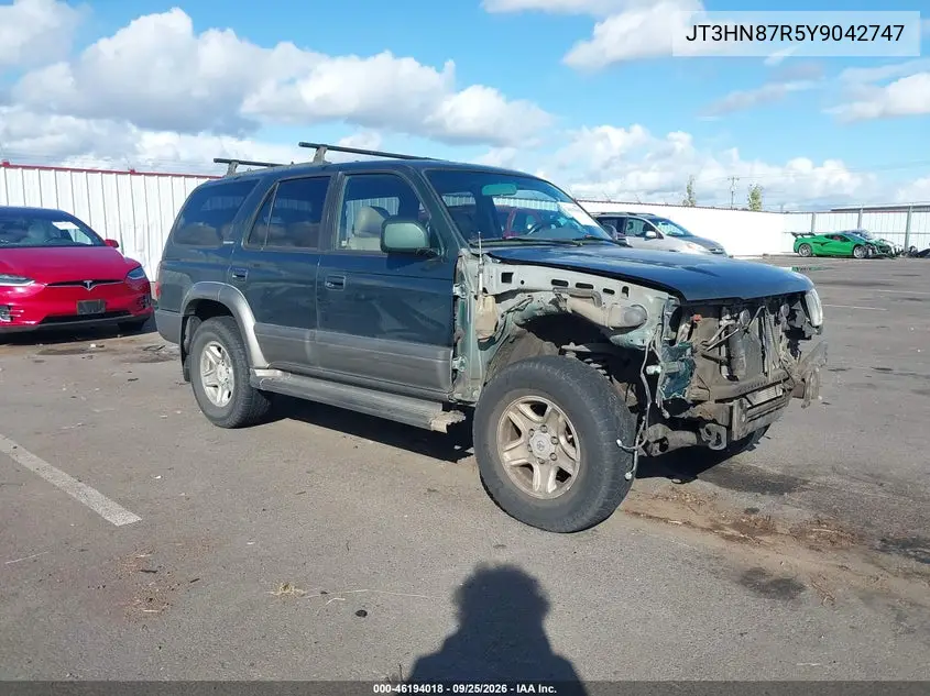 TOYOTA 4RUNNER 2000, VIN JT3HN87R5Y9042747