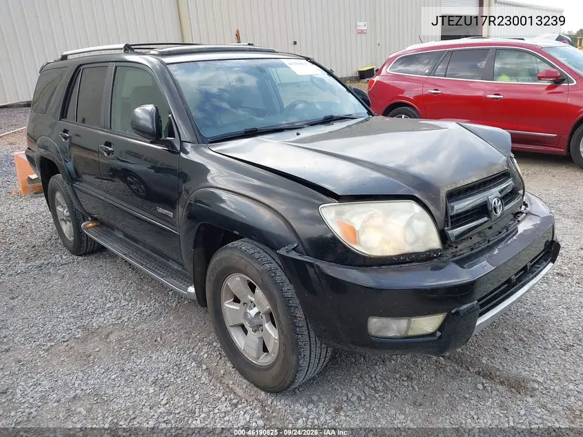 TOYOTA 4RUNNER 2003, VIN JTEZU17R230013239