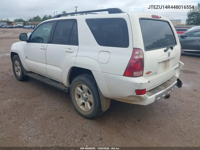 2004 TOYOTA 4RUNNER VIN JTEZU14R448016554 — фото 3