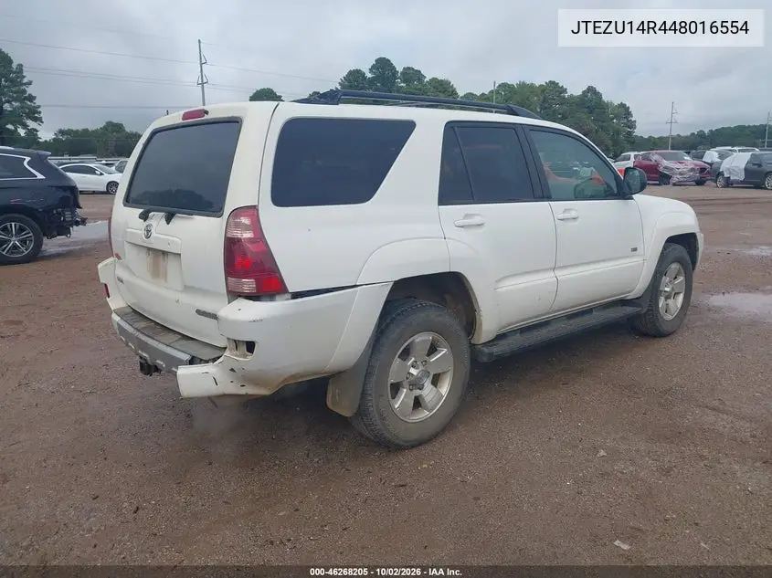 2004 TOYOTA 4RUNNER VIN JTEZU14R448016554 — фото 4