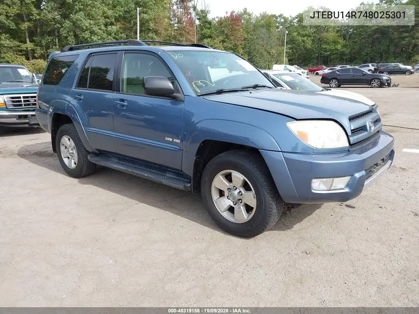 TOYOTA 4RUNNER 2004, VIN JTEBU14R748025301