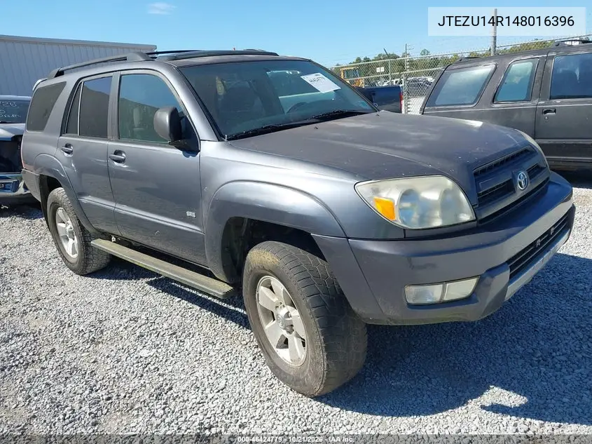 TOYOTA 4RUNNER 2004, VIN JTEZU14R148016396