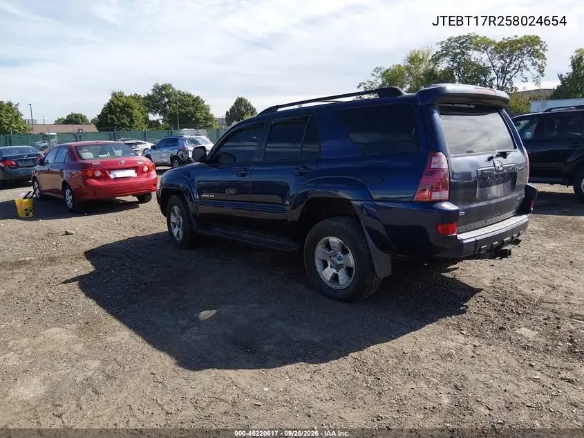 2005 TOYOTA 4RUNNER VIN JTEBT17R258024654 — фото 3