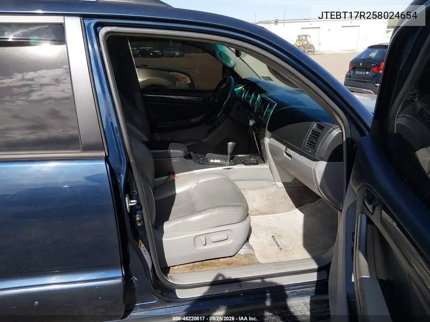 2005 TOYOTA 4RUNNER VIN JTEBT17R258024654 — фото 5