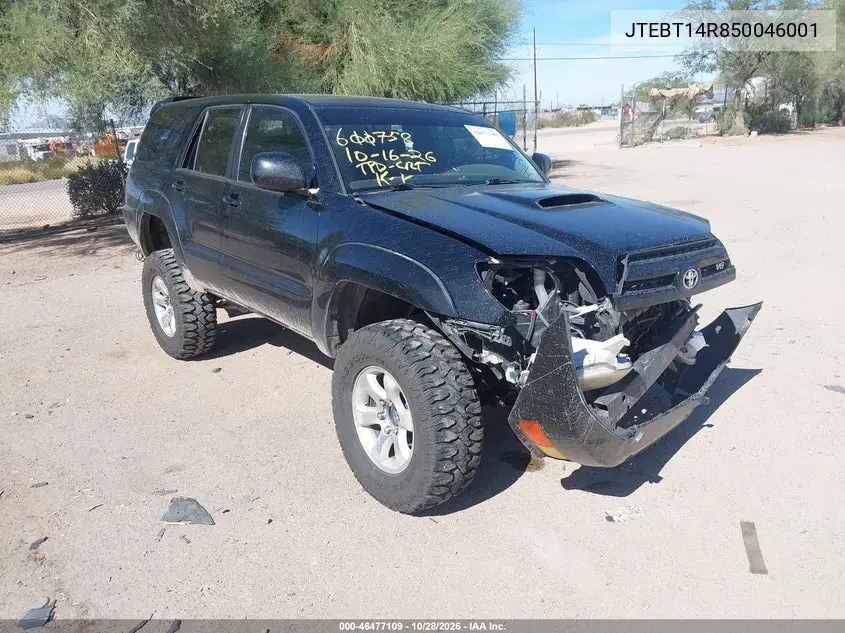 TOYOTA 4RUNNER 2005, VIN JTEBT14R850046001