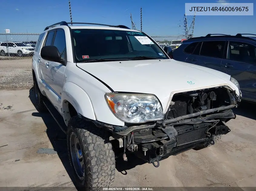 TOYOTA 4RUNNER 2006, VIN JTEZU14R460069675