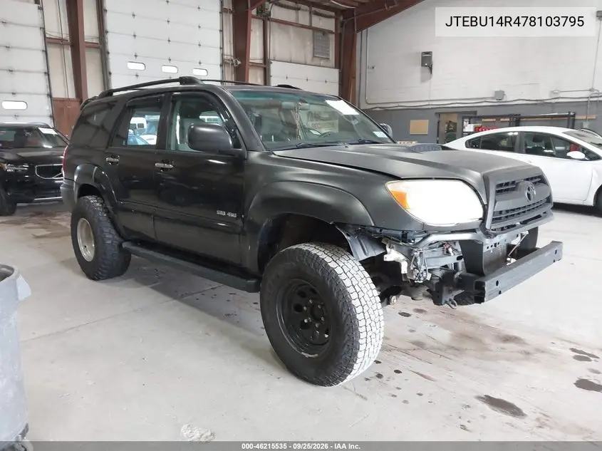 TOYOTA 4RUNNER 2007, VIN JTEBU14R478103795