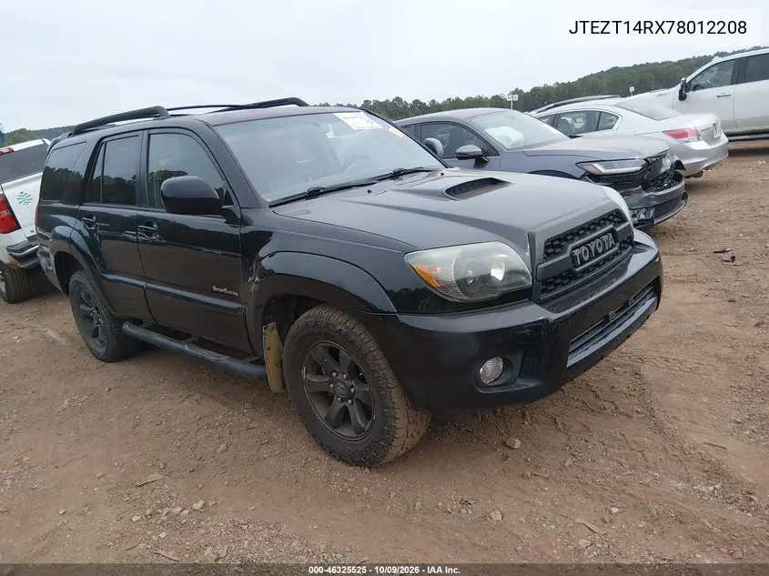 TOYOTA 4RUNNER 2007, VIN JTEZT14RX78012208