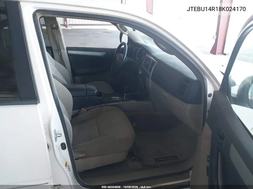2008 TOYOTA 4RUNNER VIN JTEBU14R18K024170 — фото 5