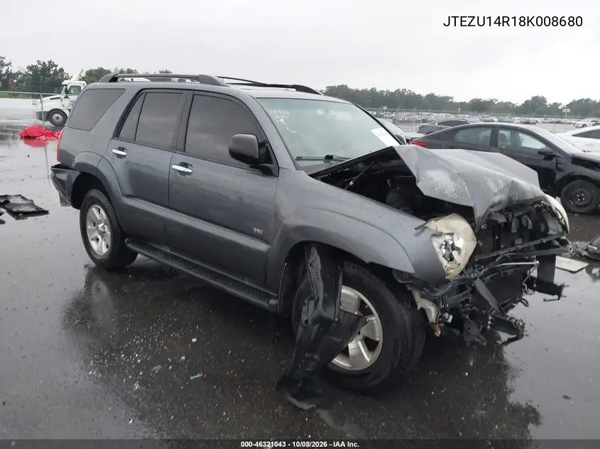 TOYOTA 4RUNNER 2008, VIN JTEZU14R18K008680