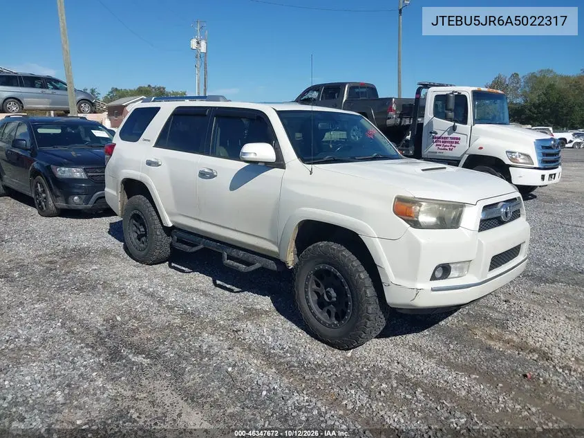TOYOTA 4RUNNER 2010, VIN JTEBU5JR6A5022317