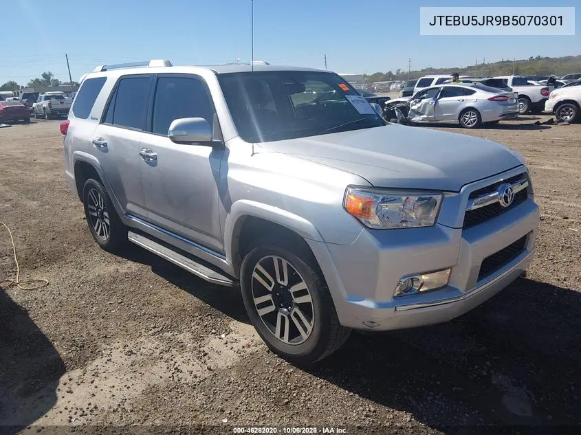 TOYOTA 4RUNNER 2011, VIN JTEBU5JR9B5070301