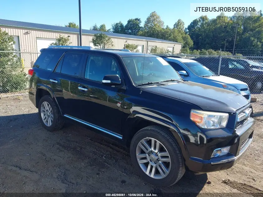 TOYOTA 4RUNNER 2011, VIN JTEBU5JR0B5059106