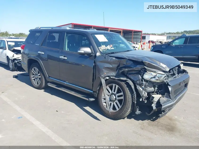 TOYOTA 4RUNNER 2011, VIN JTEBU5JR9B5049349