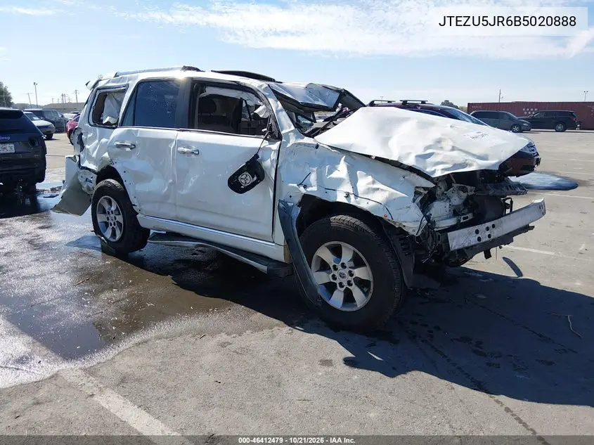 TOYOTA 4RUNNER 2011, VIN JTEZU5JR6B5020888
