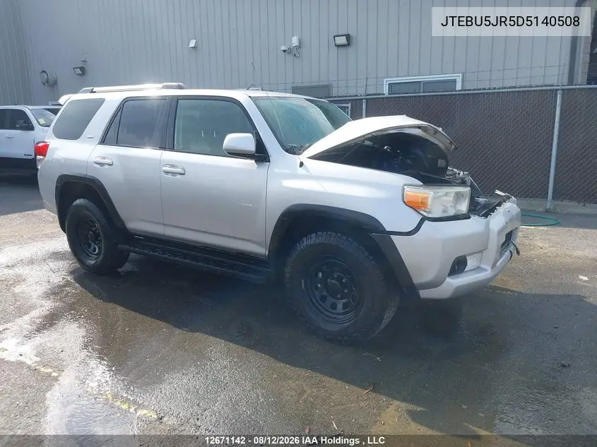 TOYOTA 4RUNNER 2013, VIN JTEBU5JR5D5140508