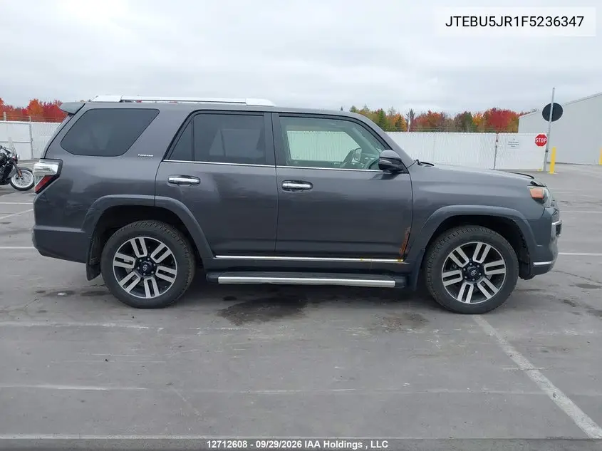 2015 TOYOTA 4RUNNER VIN JTEBU5JR1F5236347 — фото 14