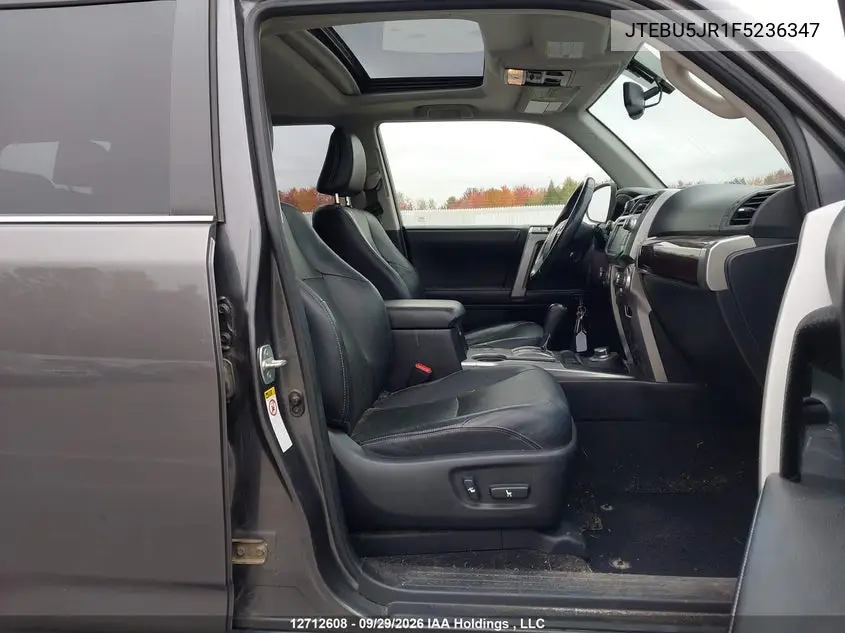 2015 TOYOTA 4RUNNER VIN JTEBU5JR1F5236347 — фото 5