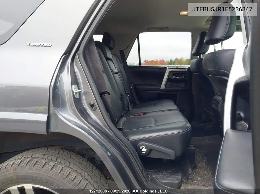 2015 TOYOTA 4RUNNER VIN JTEBU5JR1F5236347 — фото 8