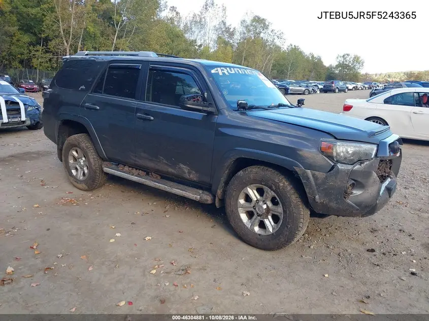 TOYOTA 4RUNNER 2015, VIN JTEBU5JR5F5243365