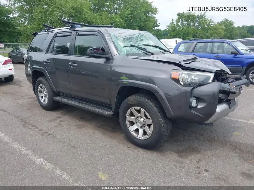 TOYOTA 4RUNNER 2016, VIN JTEBU5JR1G5388405