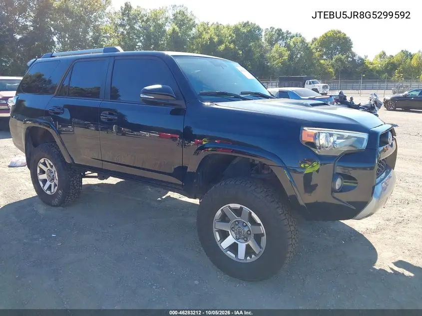 TOYOTA 4RUNNER 2016, VIN JTEBU5JR8G5299592