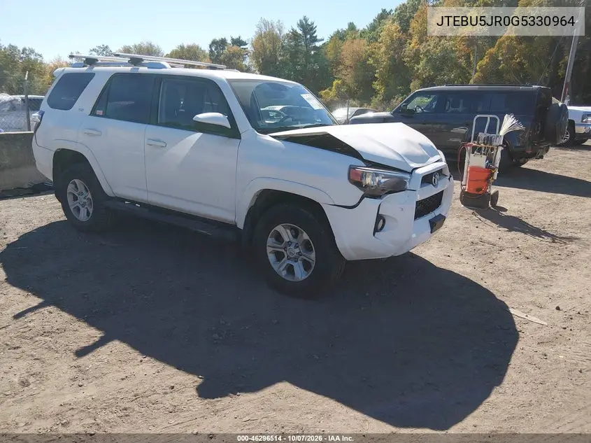 TOYOTA 4RUNNER 2016, VIN JTEBU5JR0G5330964