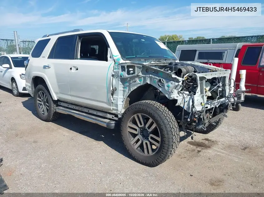 TOYOTA 4RUNNER 2017, VIN JTEBU5JR4H5469433