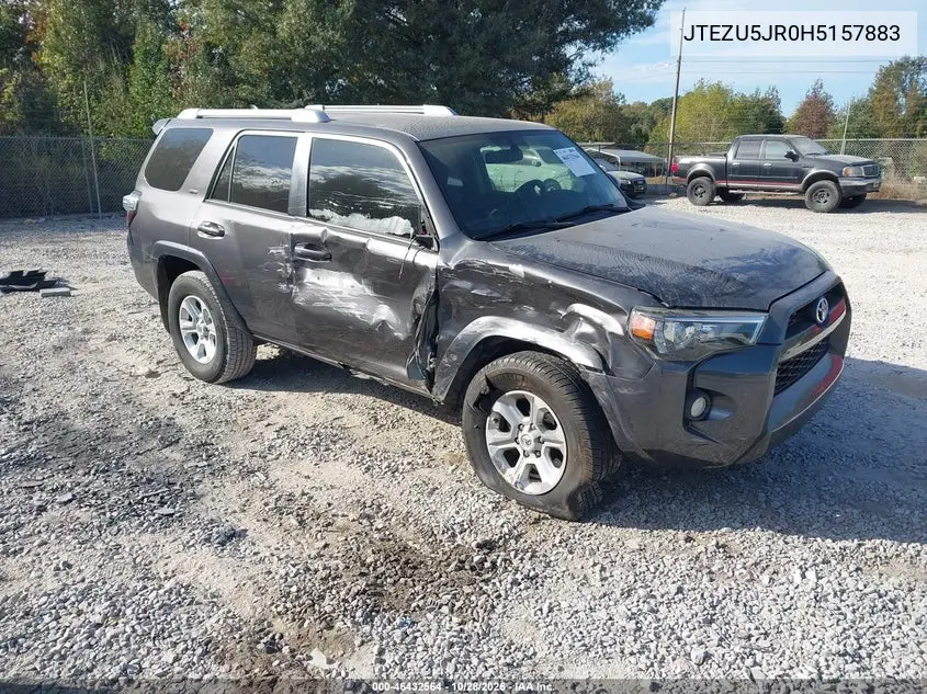 TOYOTA 4RUNNER 2017, VIN JTEZU5JR0H5157883