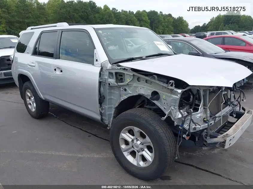 TOYOTA 4RUNNER 2018, VIN JTEBU5JR9J5518275