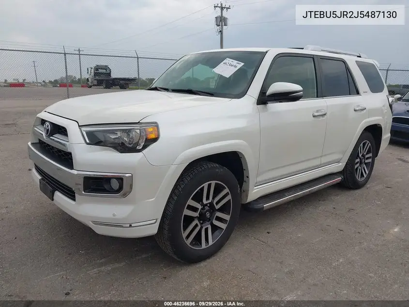 2018 TOYOTA 4RUNNER VIN JTEBU5JR2J5487130 — фото 2