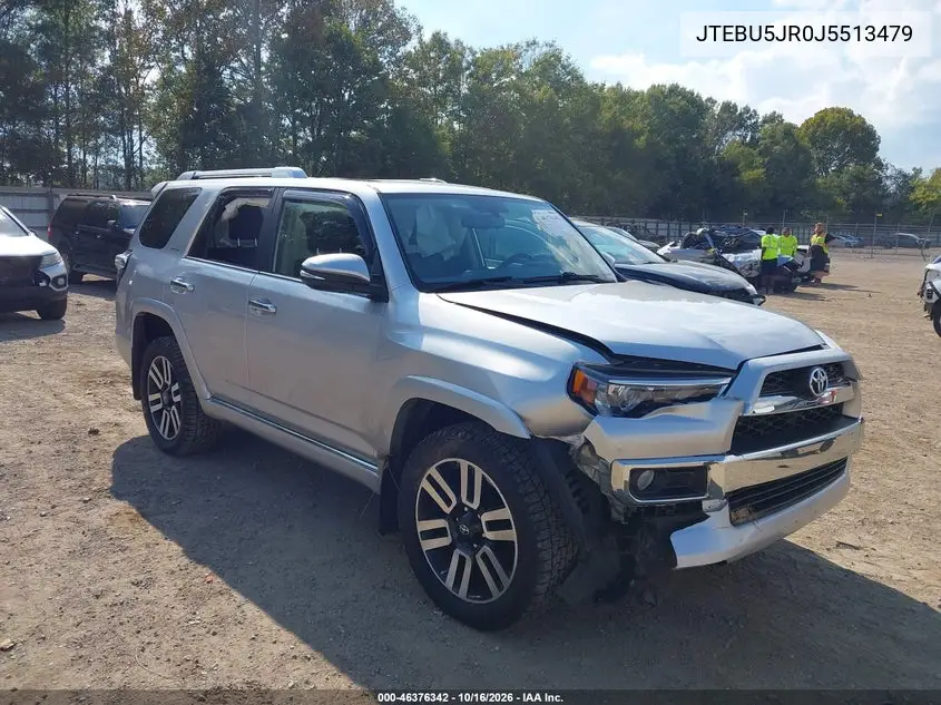 TOYOTA 4RUNNER 2018, VIN JTEBU5JR0J5513479