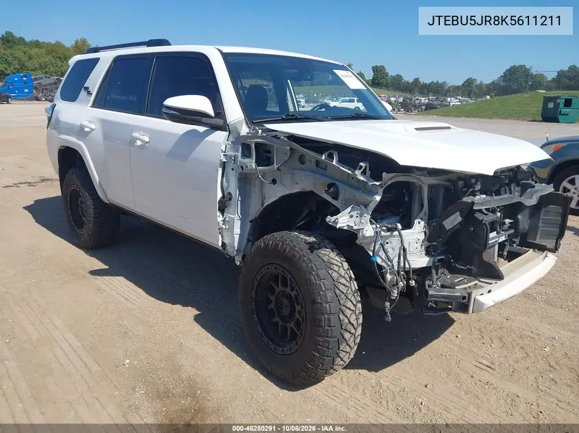 TOYOTA 4RUNNER 2019, VIN JTEBU5JR8K5611211