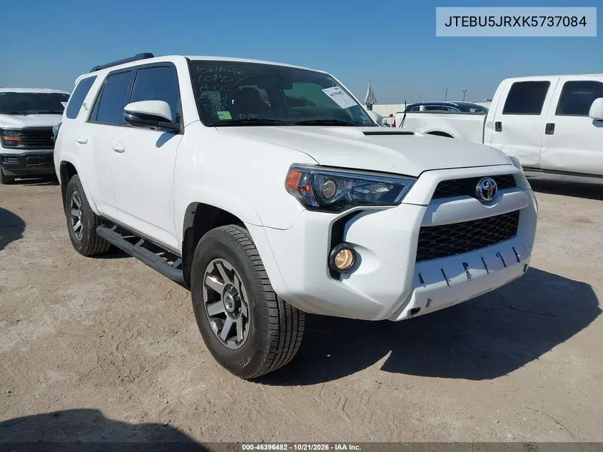 TOYOTA 4RUNNER 2019, VIN JTEBU5JRXK5737084