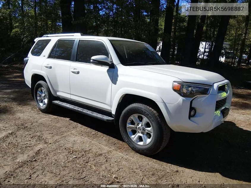 TOYOTA 4RUNNER 2019, VIN JTEBU5JR5K5698887