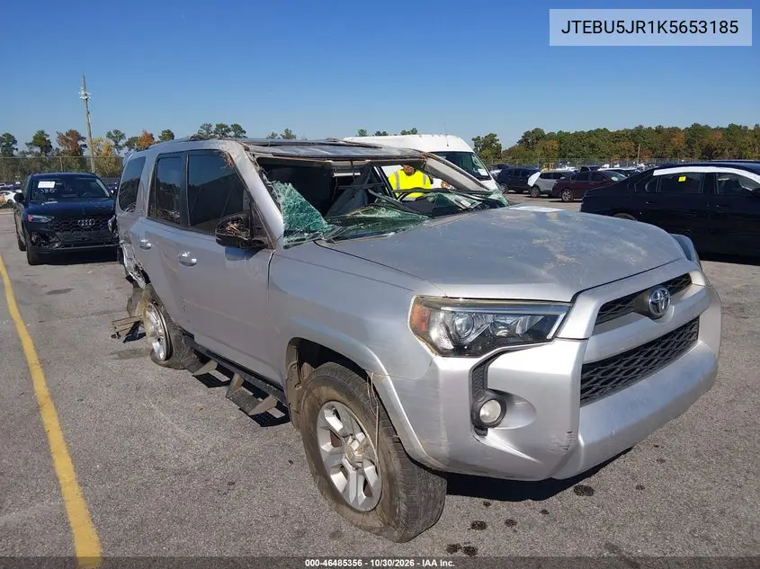 TOYOTA 4RUNNER 2019, VIN JTEBU5JR1K5653185