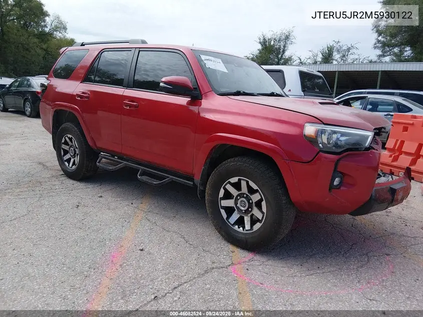 TOYOTA 4RUNNER 2021, VIN JTERU5JR2M5930122