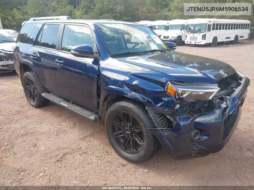 TOYOTA 4RUNNER 2021, VIN JTENU5JR6M5906534