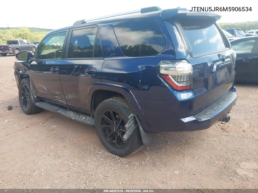 2021 TOYOTA 4RUNNER VIN JTENU5JR6M5906534 — фото 3