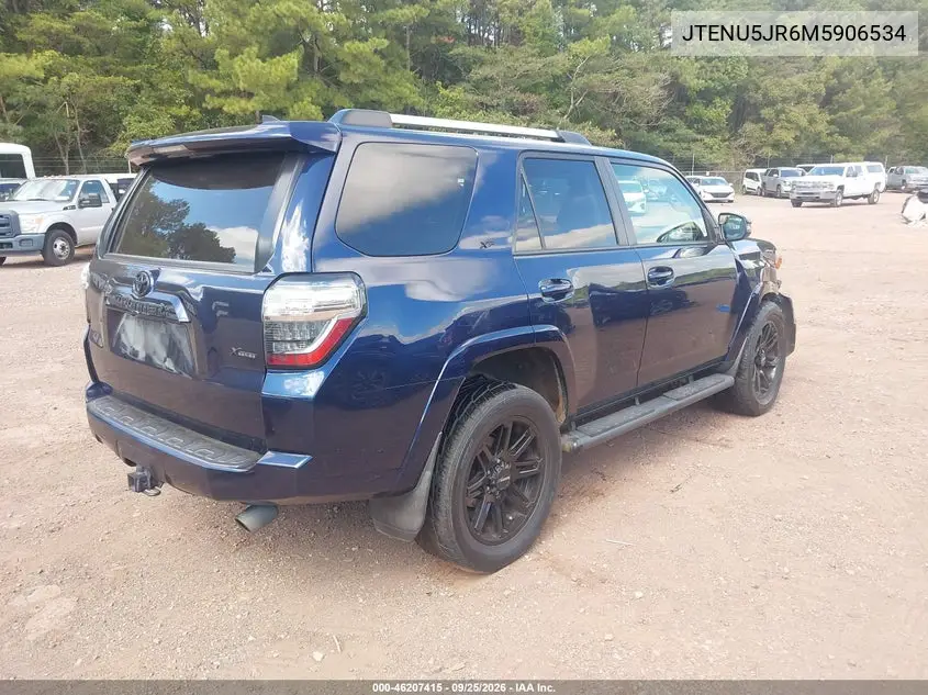 2021 TOYOTA 4RUNNER VIN JTENU5JR6M5906534 — фото 4
