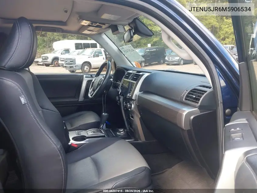 2021 TOYOTA 4RUNNER VIN JTENU5JR6M5906534 — фото 5