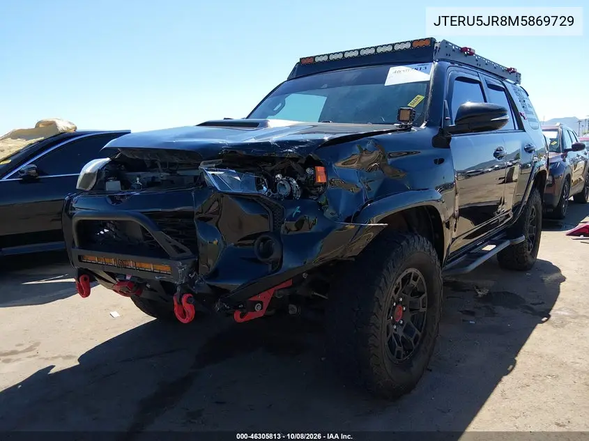 2021 TOYOTA 4RUNNER VIN JTERU5JR8M5869729 — фото 2