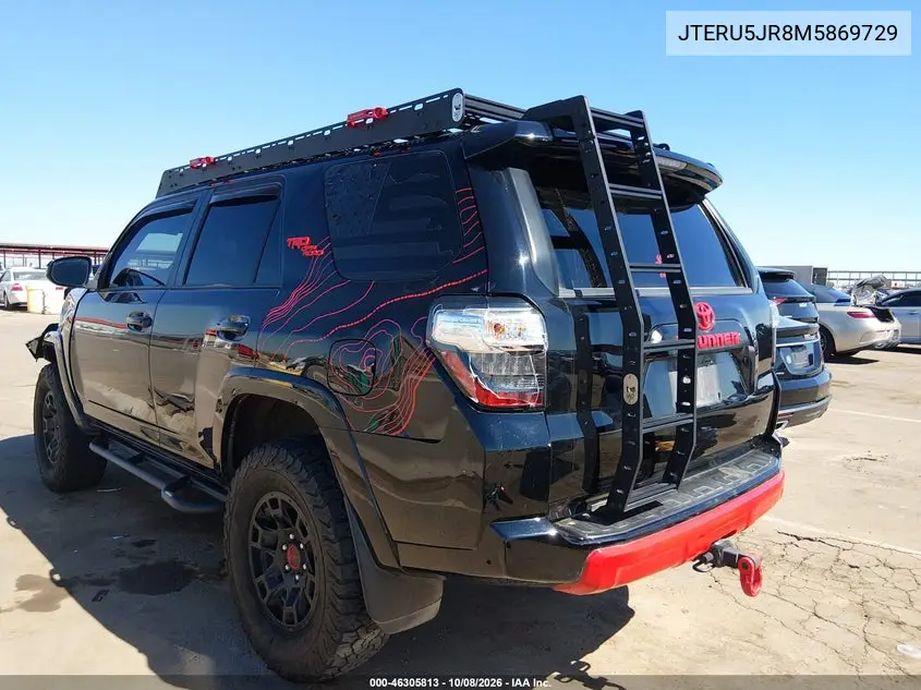 2021 TOYOTA 4RUNNER VIN JTERU5JR8M5869729 — фото 3