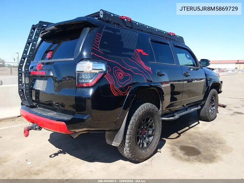 2021 TOYOTA 4RUNNER VIN JTERU5JR8M5869729 — фото 4